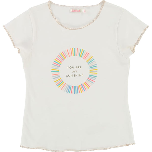 Billieblush White Sunshine T-Shirt U15474 - T-Shirt