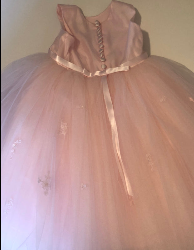 Sarah Louise 070035 Pink Princess Flower Girl / Party Dress