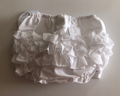 Sarah Louise White Frilly Cotton Knickers