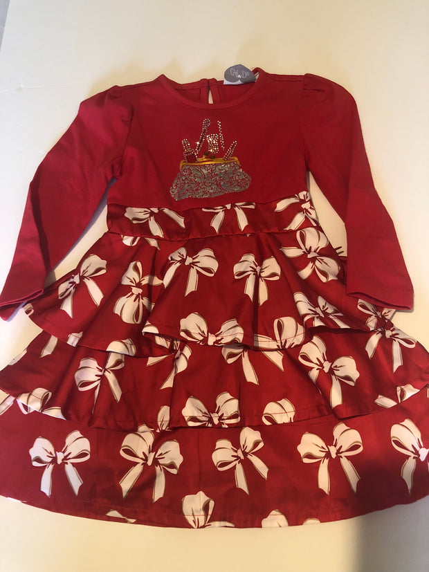 A Dee Debbie Red Bow Dress (Missing Tag)