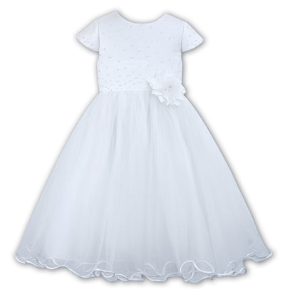 Sarah Louise 070036 White Christening & Special Occasion Dress