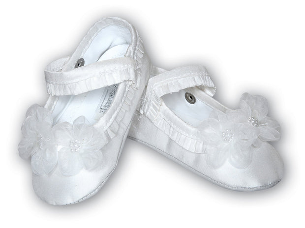 Sarah Louise Ivory Christening Shoes 004401
