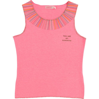 Billieblush Pink & Gold Sunshine Top U15468 - T-Shirt
