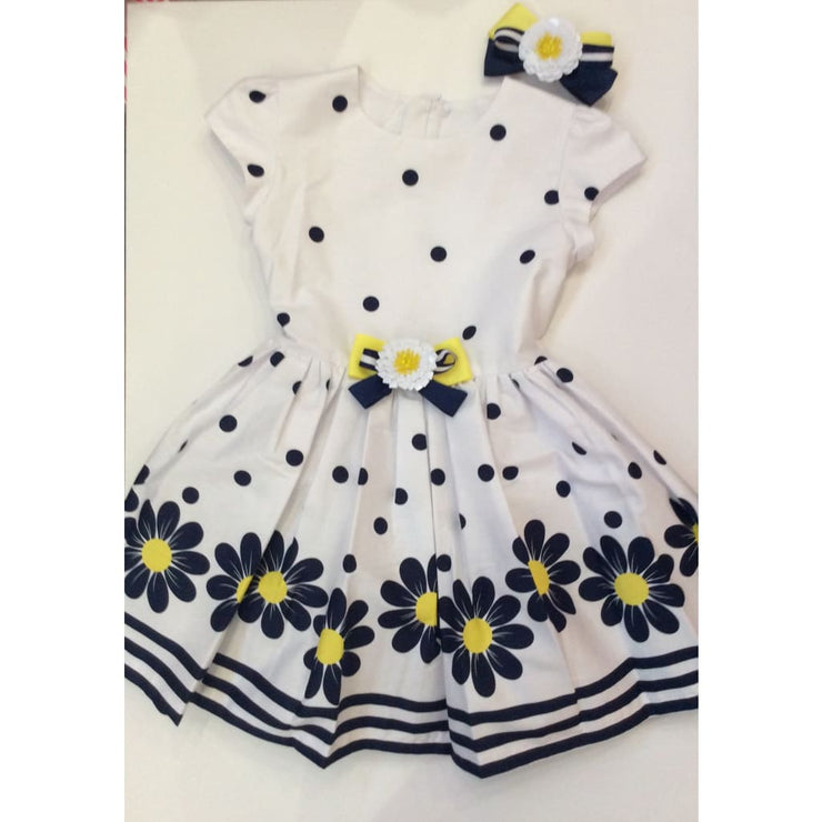 Daga White Sunflower Dress - Dresses
