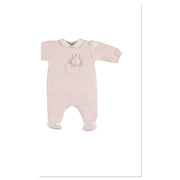 Emile et Rose Jane Pale Pink Bunny All in One - Sleepsuits & all in ones