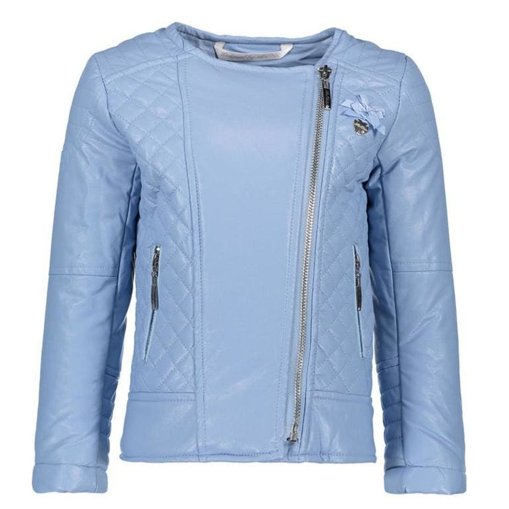 Le Chic Summer 18 Pastel Blue Mock Leather Jacket C8015215 - Jacket