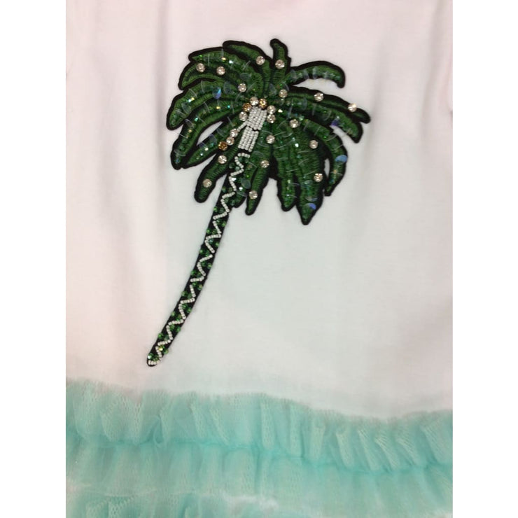 Little Lady Exotic Vibes Palm Tree Dress - Dress