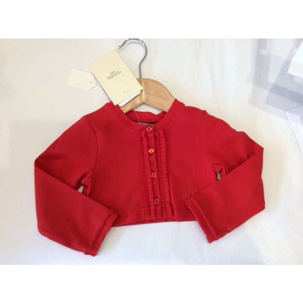 Mayoral Red Jersey Cardigan 153 - Cardigans