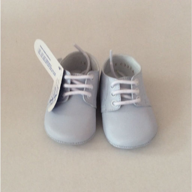 Pex Alec Baby Boys Leather Pram Shoes - Blue - Boys Shoes