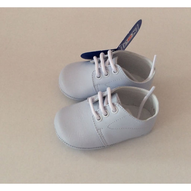 Pex Alec Baby Boys Leather Pram Shoes - White - Boys Shoes