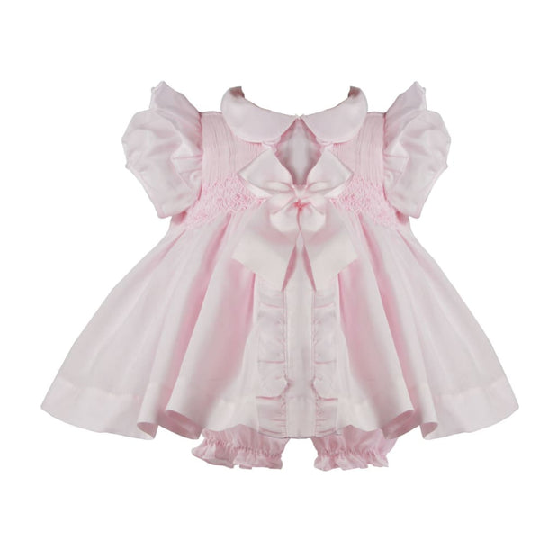 Pretty Originals Pink Dress & Bloomers Mt00819 - Baby Dresses